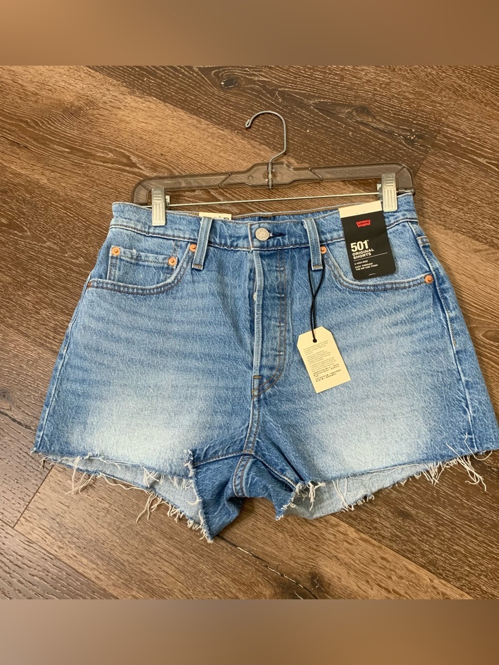 Levi’s womens blue 501 original shorts 29 NWT